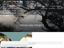 Tablet Screenshot of oceangirlproject.org